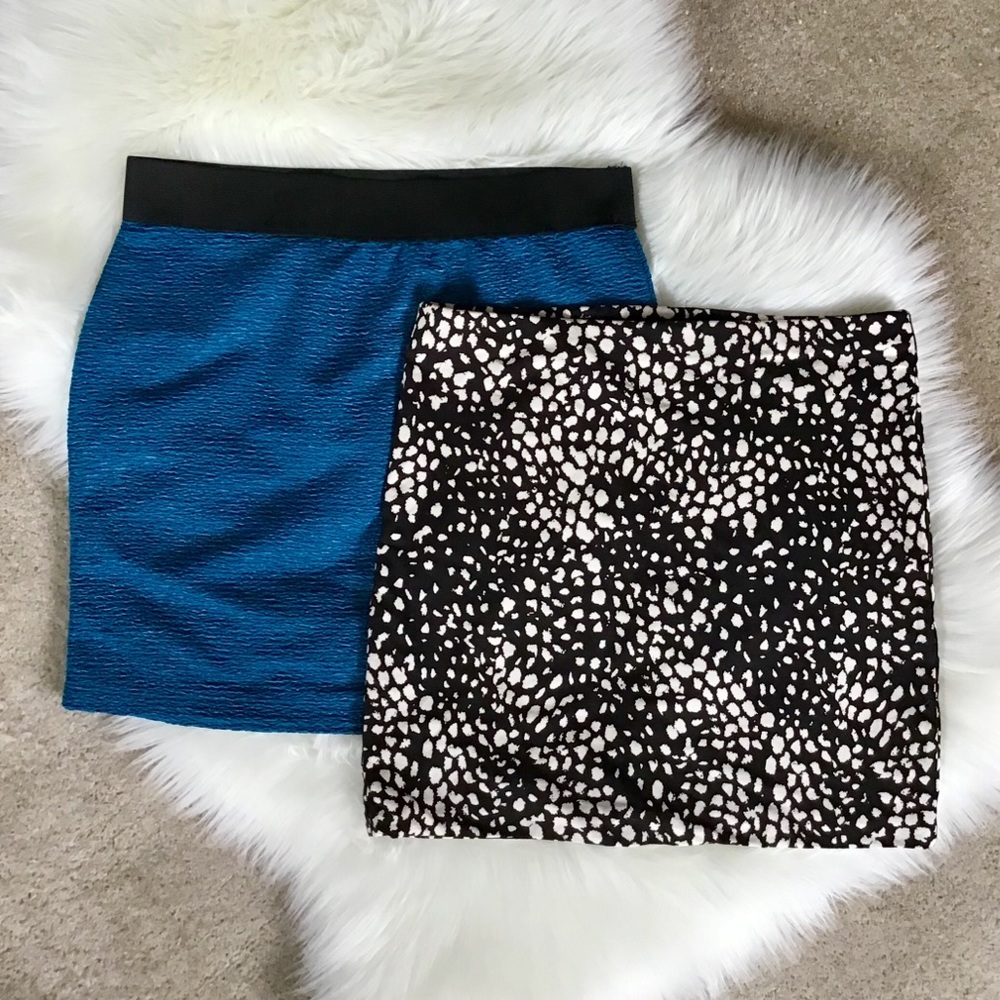 H&M/Forever 21 mini skirts set of 2
